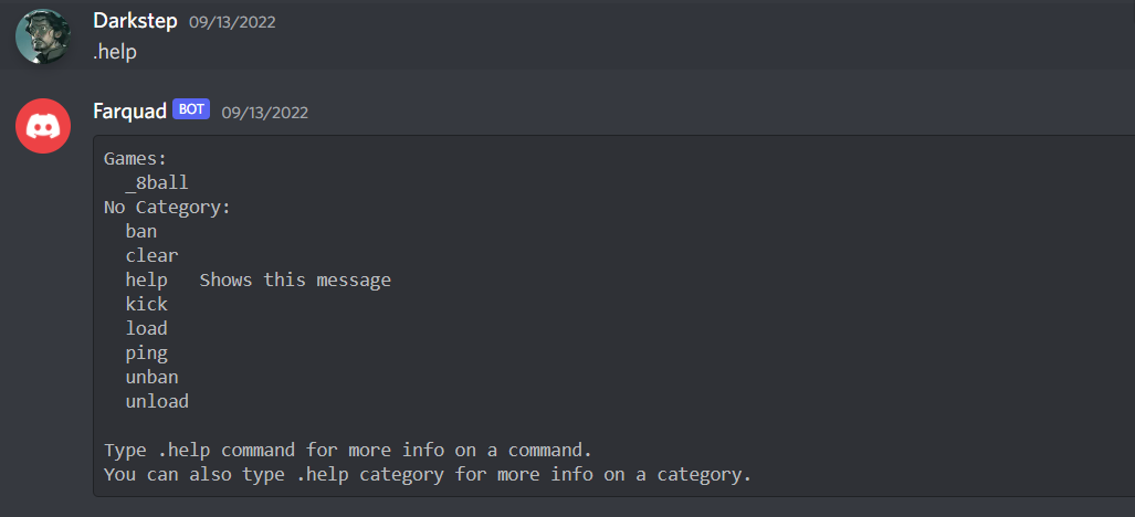 Farquad Discord Bot